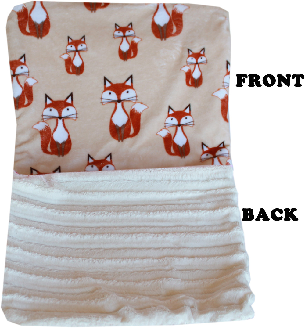 Luxurious Plush Big Baby Blanket Foxy